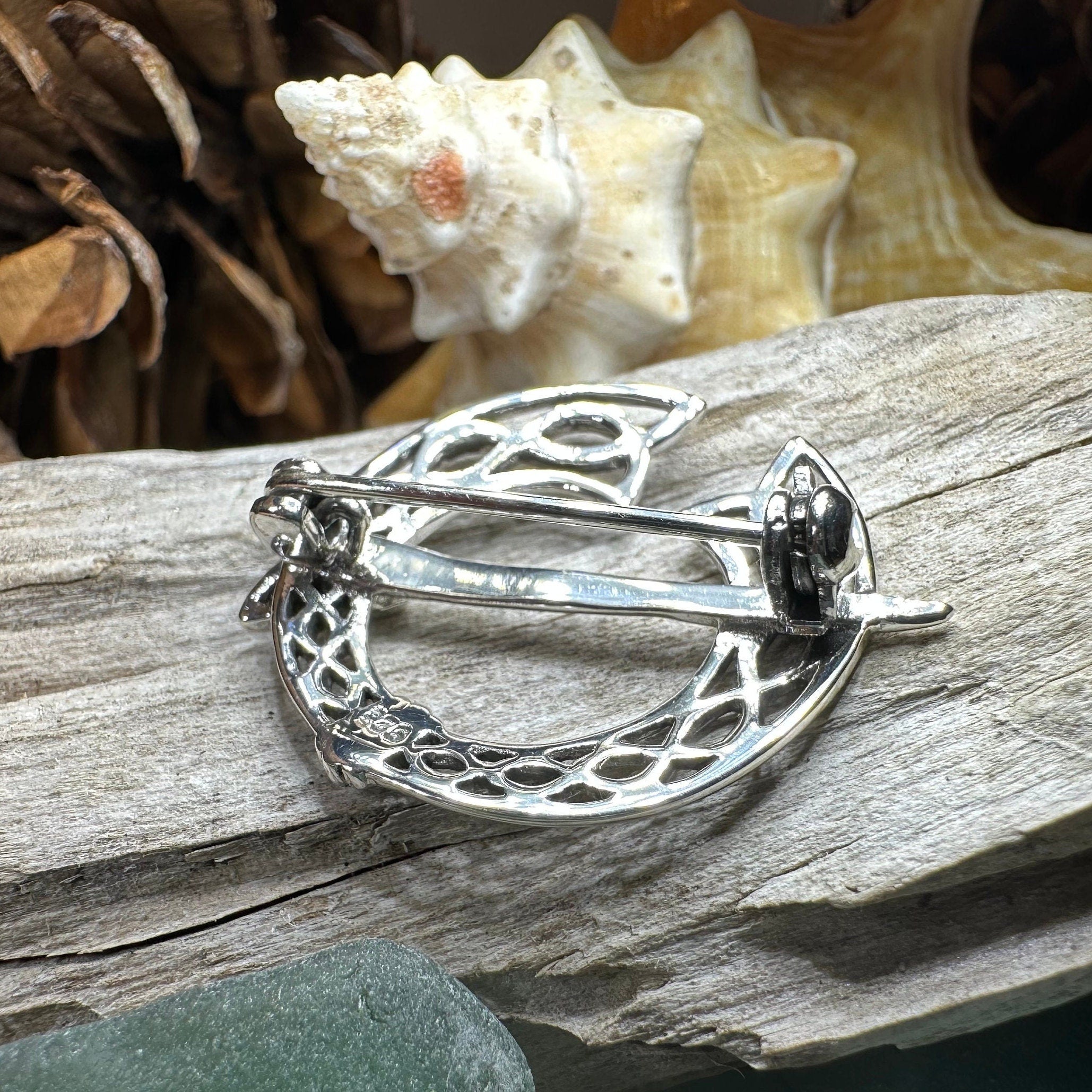 Ivermere Celtic Knot Tara Brooch in Sterling Silver