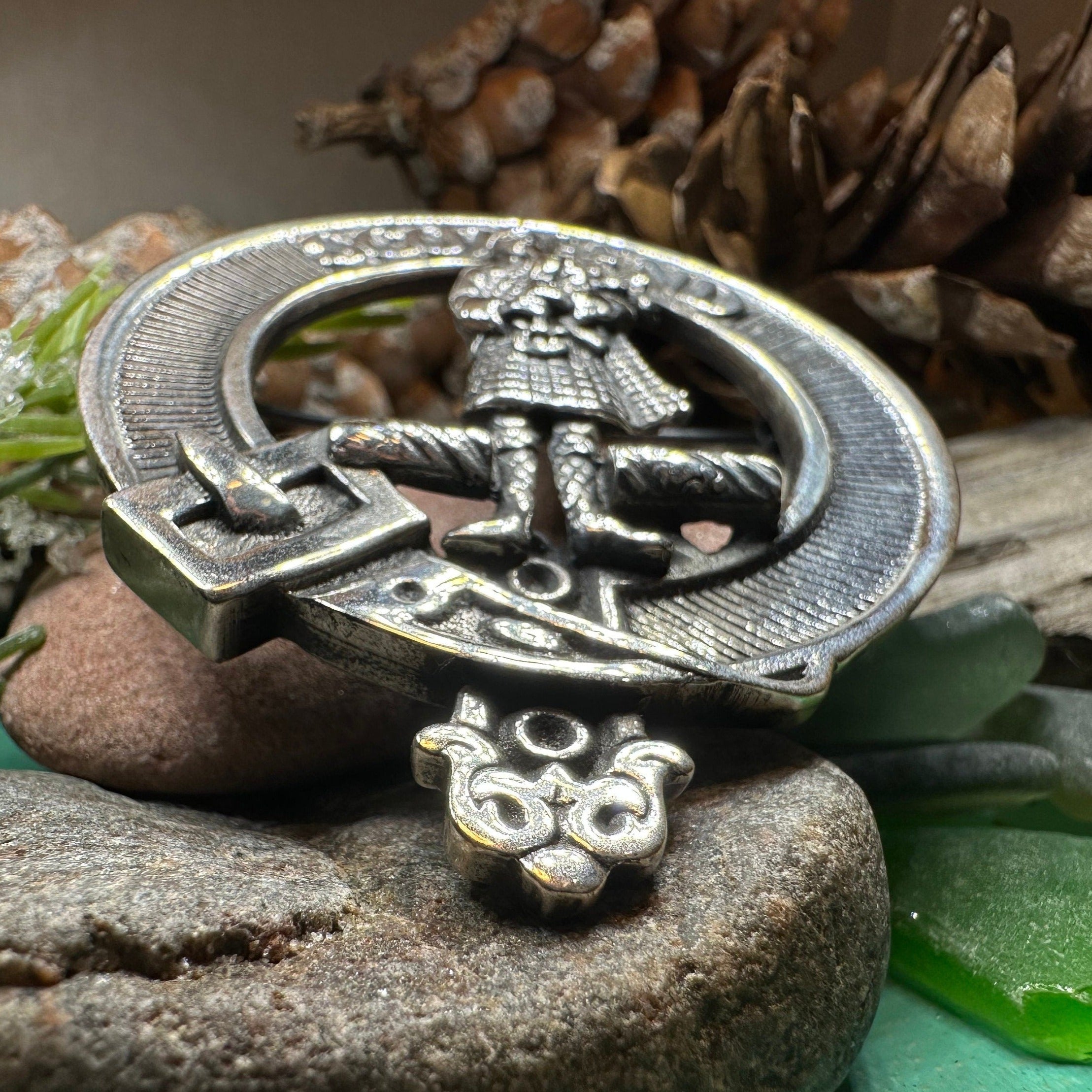 Bagpiper Scotland Brooch - Handmade in Scotland