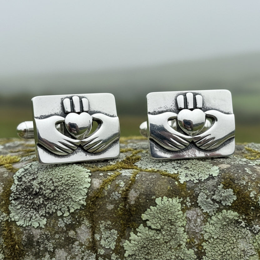 Traditional Claddagh Cufflinks for Men