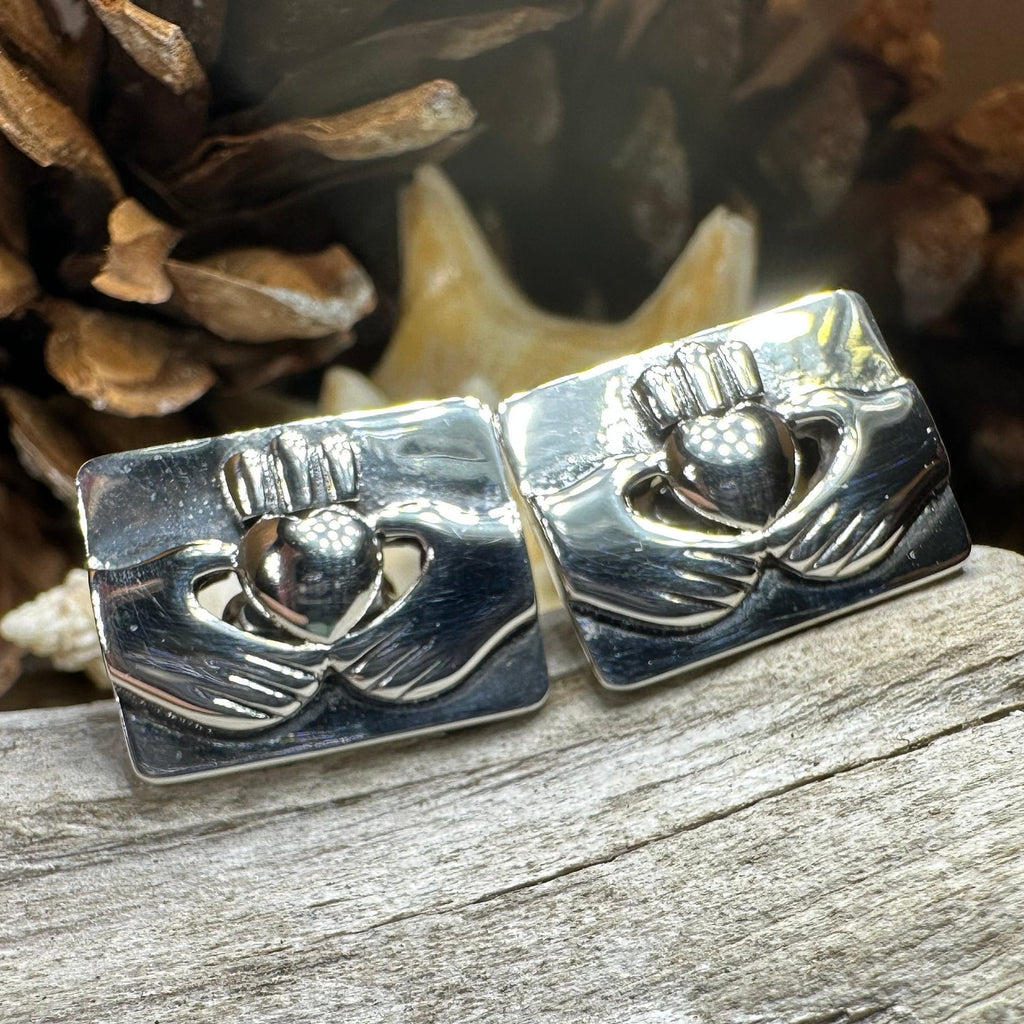 Traditional Claddagh Cufflinks for Men