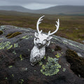 Scottish Stag Lapel Pin in Pewter
