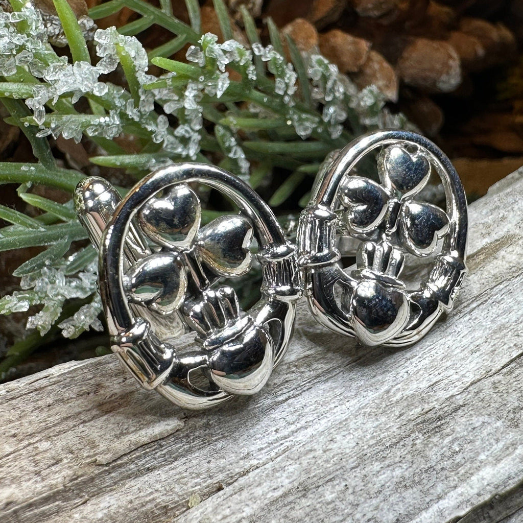 Fergal Irish Claddagh Sterling Silver Cuff Links