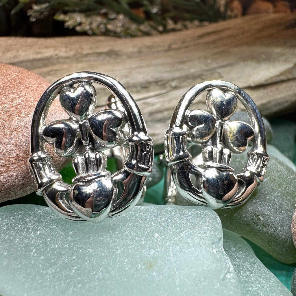 Fergal Irish Claddagh Sterling Silver Cuff Links