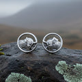 Scruffy Coo Highland Cow Post Earrings for Women