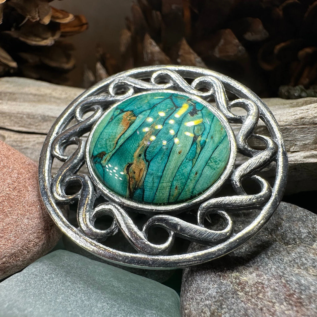 Heathergems Scottish Celtic Brooch - Handmade in Scotland
