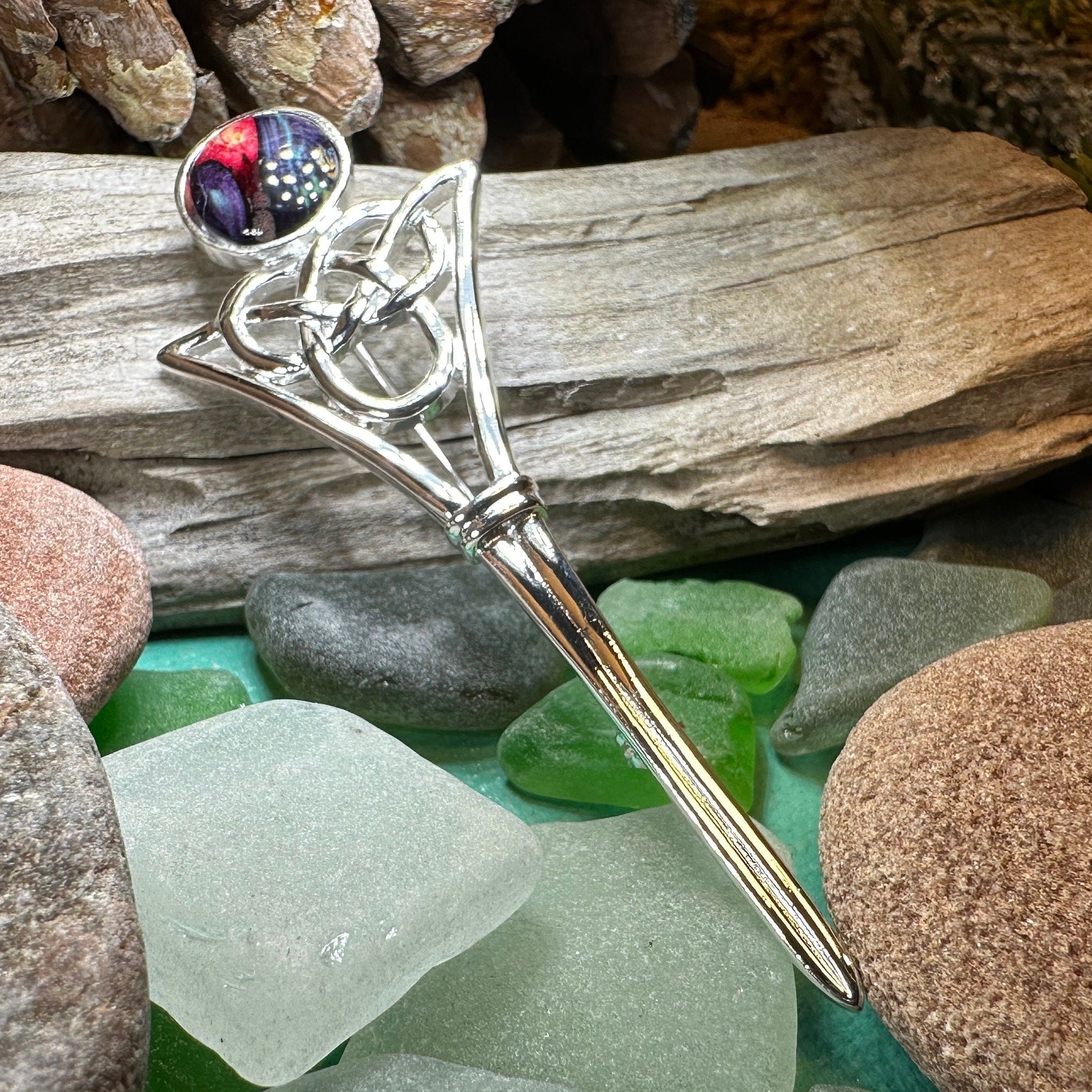 Heathergems Celtic Kilt Pin - Handmade in Scotland