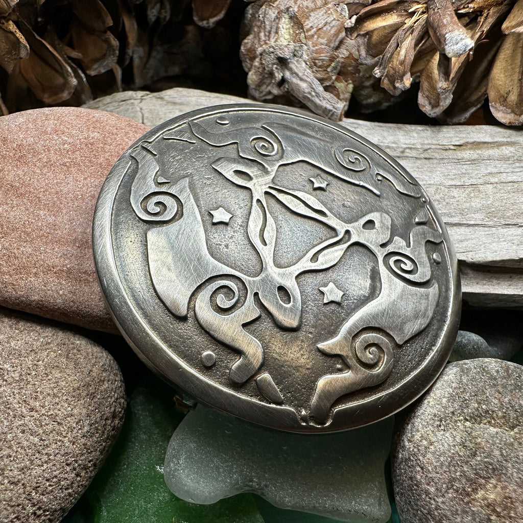 Triple Rabbit Brooch - Handmade in Scotland