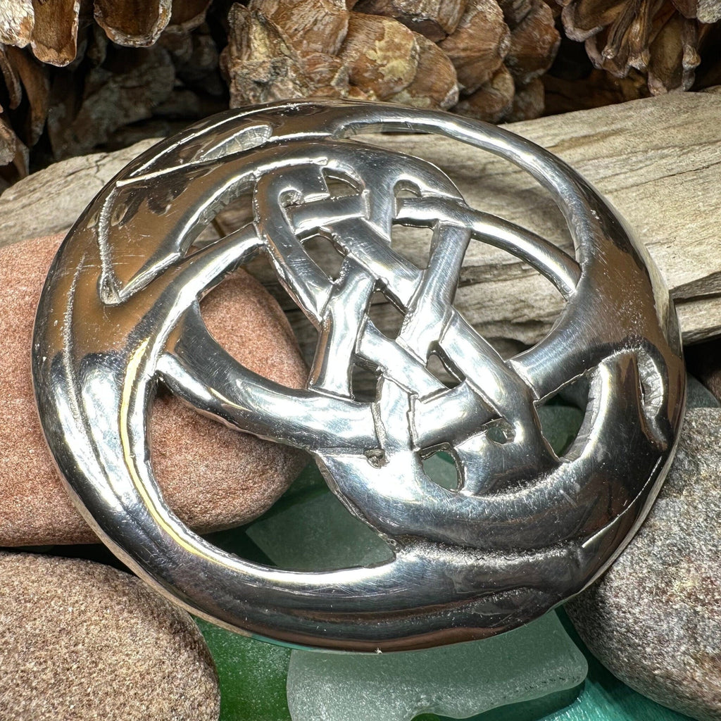 Amity Celtic Knot Tartan Brooch - Handmade in Scotland
