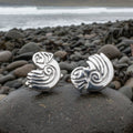 Celtic Puffin Cuff Links - Handmade in Scotland