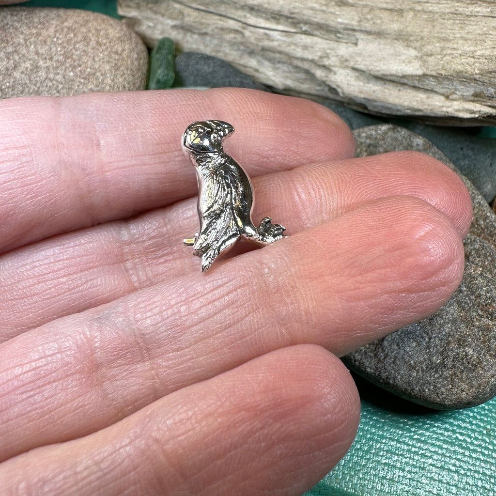 Scottish Puffin Lapel Pin in Sterling Silver