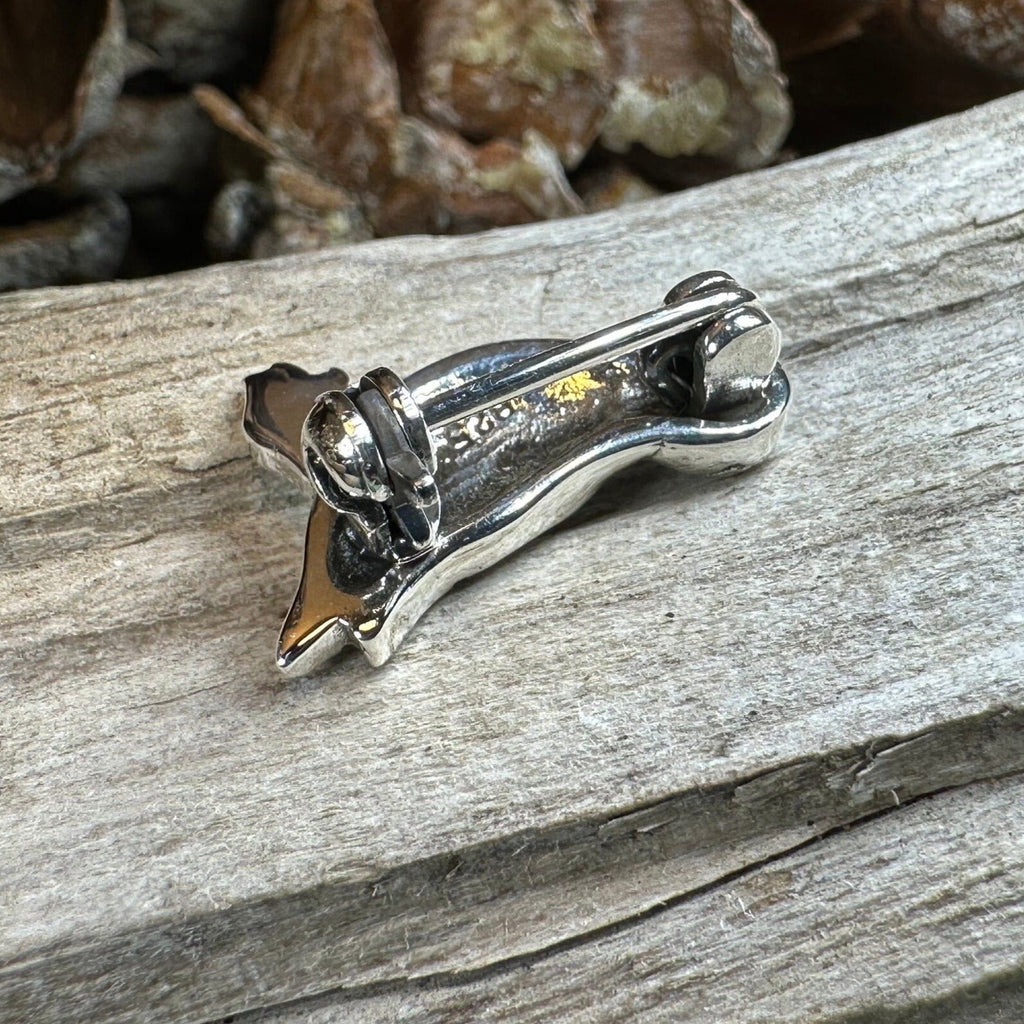 Scottish Puffin Lapel Pin in Sterling Silver