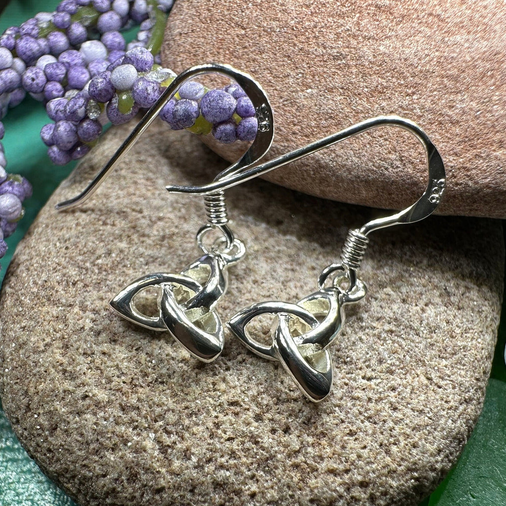 Petite 3-D Trinity Knot Earrings