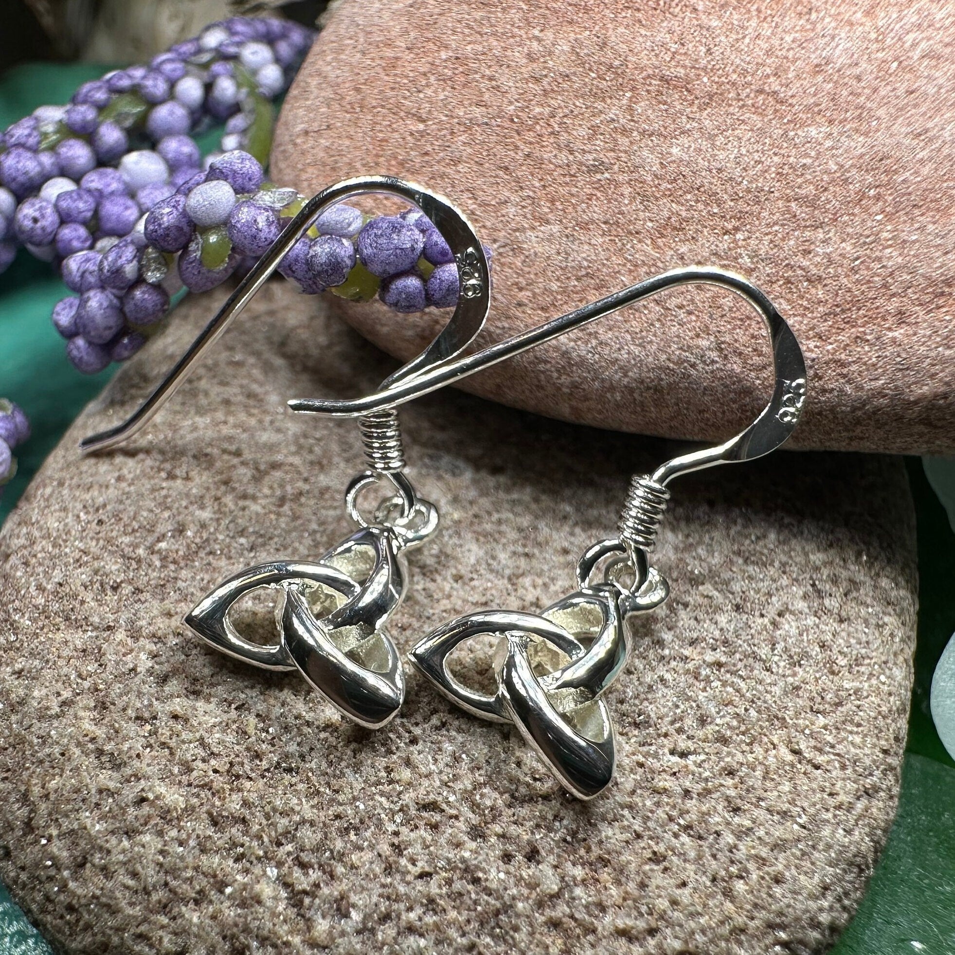 Petite 3-D Trinity Knot Earrings