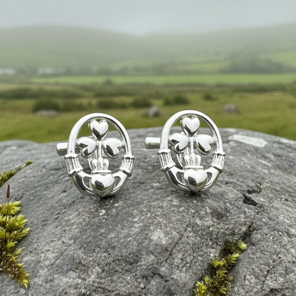 Tyrone Irish Claddagh Cufflinks for Men