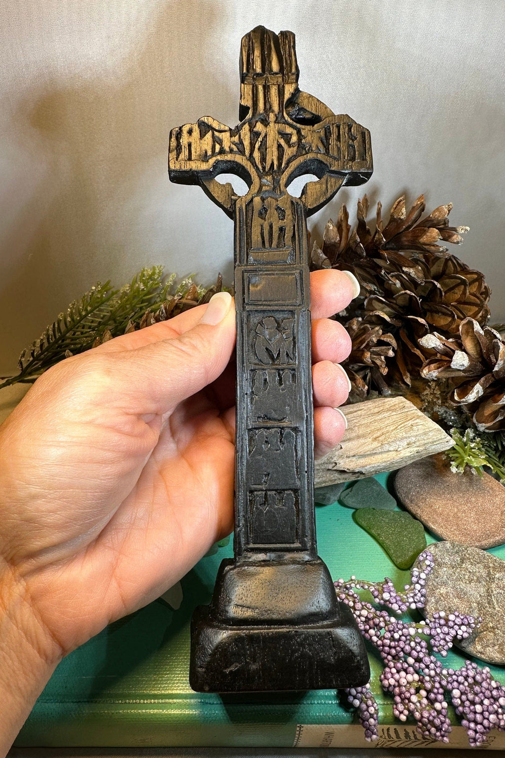 Ardboe Celtic Cross Turf Statue