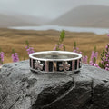 Irish Shamrock Band Ring in Sterling Silver