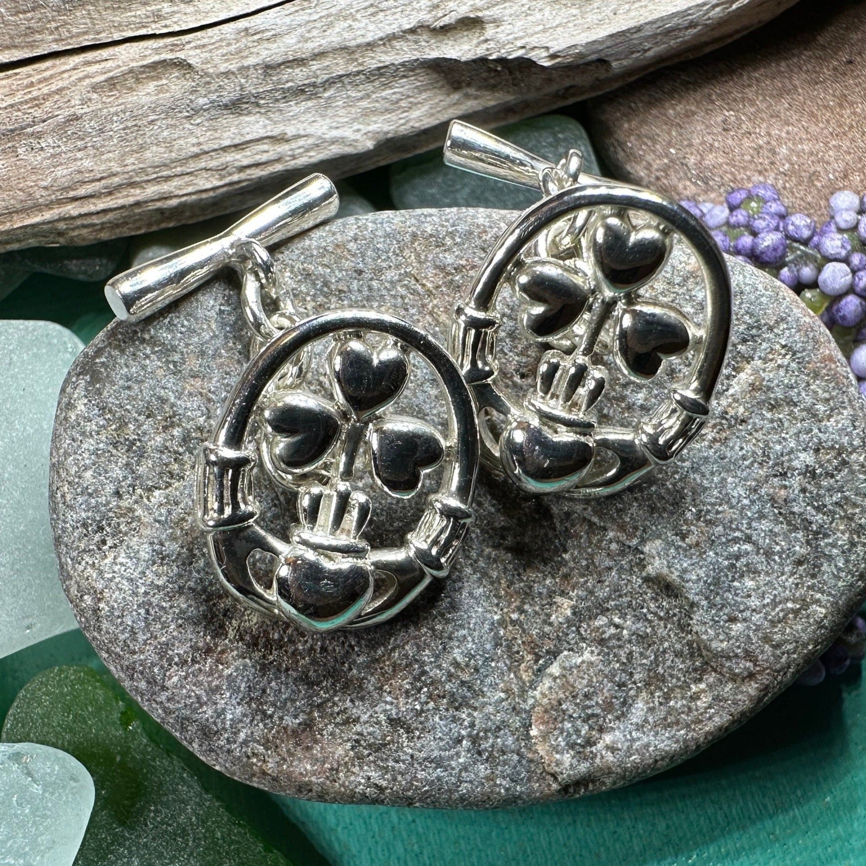 Tyrone Irish Claddagh Cufflinks for Men