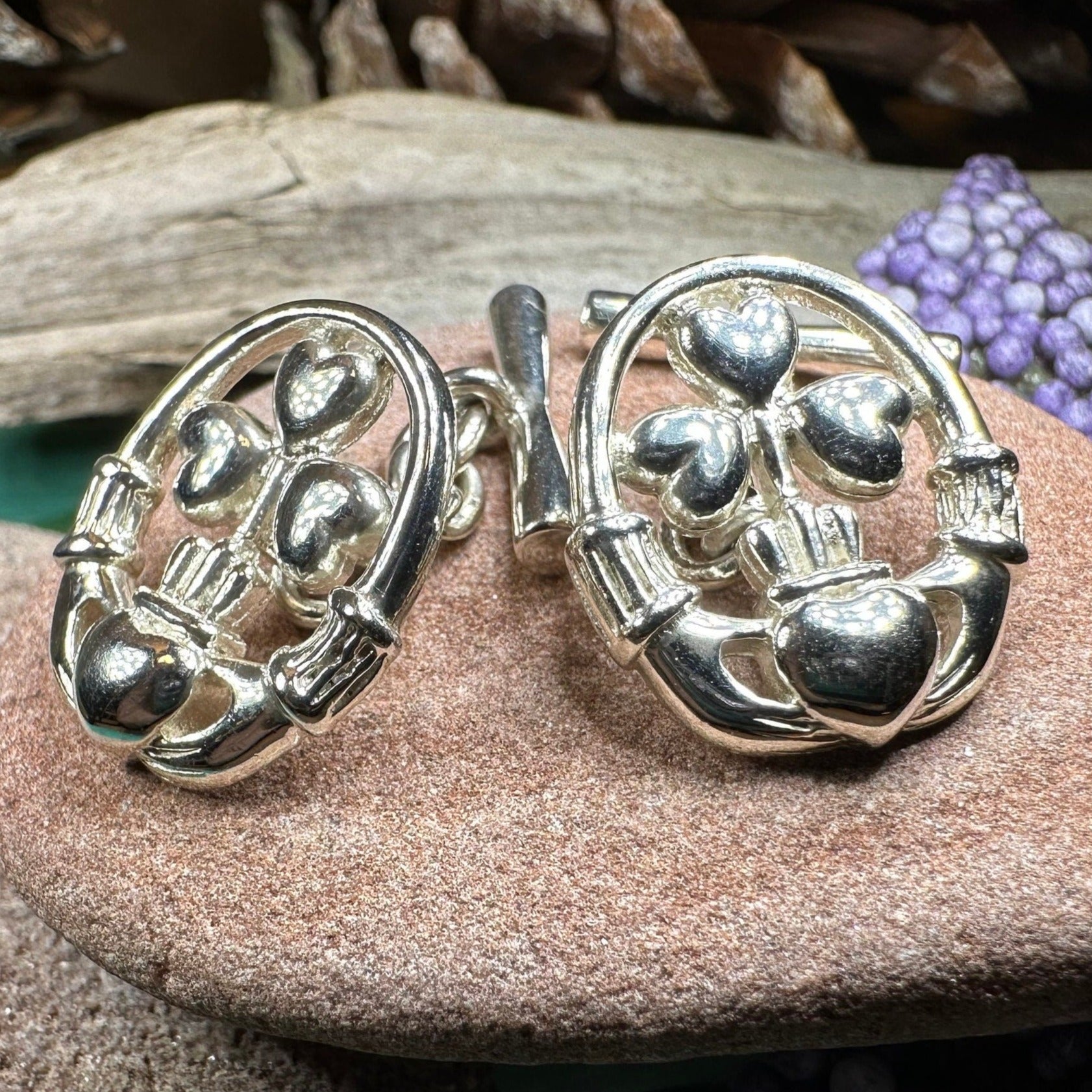 Tyrone Irish Claddagh Cufflinks for Men
