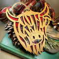 Tartan Highland Cow Ornament