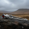 Thistle Crystal Kilt Pin