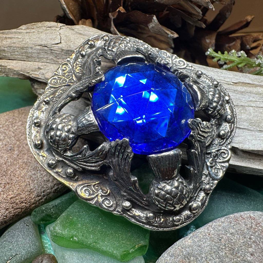 Royal Scottish Thistle Brooch - Handmade in Scotland