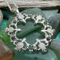 Scottish Thistle Wreath Necklace