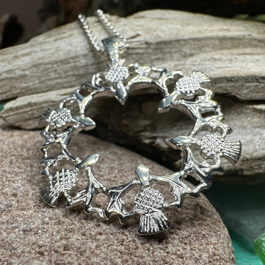 Scottish Thistle Wreath Necklace
