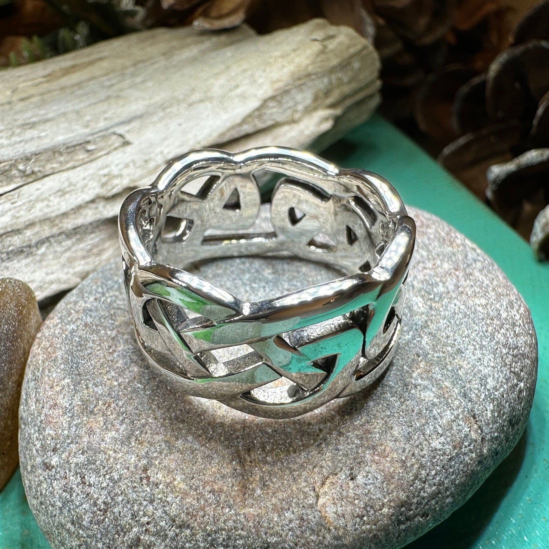 Classic Celtic Knot Ring in Sterling Silver