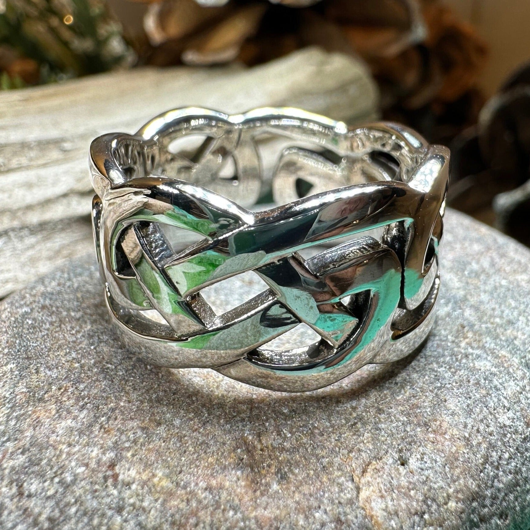 Classic Celtic Knot Ring in Sterling Silver