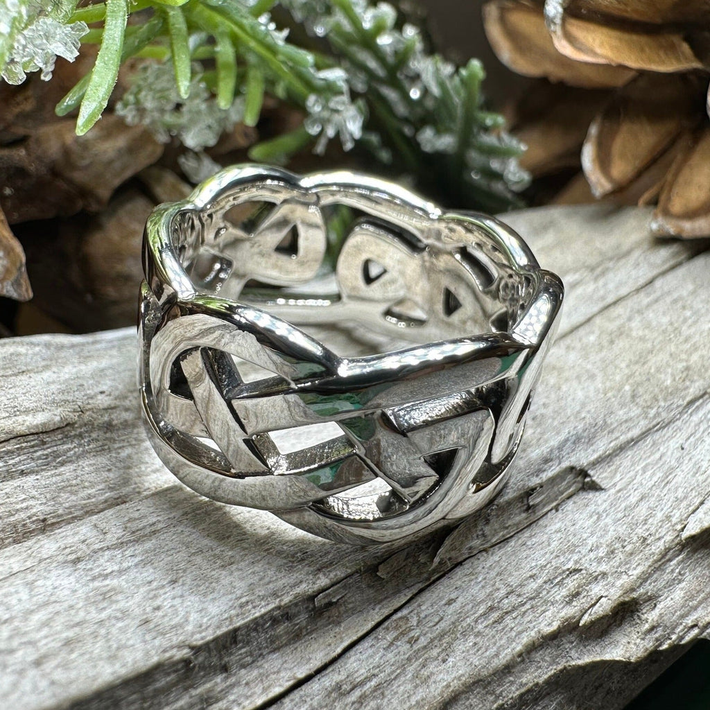Classic Celtic Knot Ring in Sterling Silver
