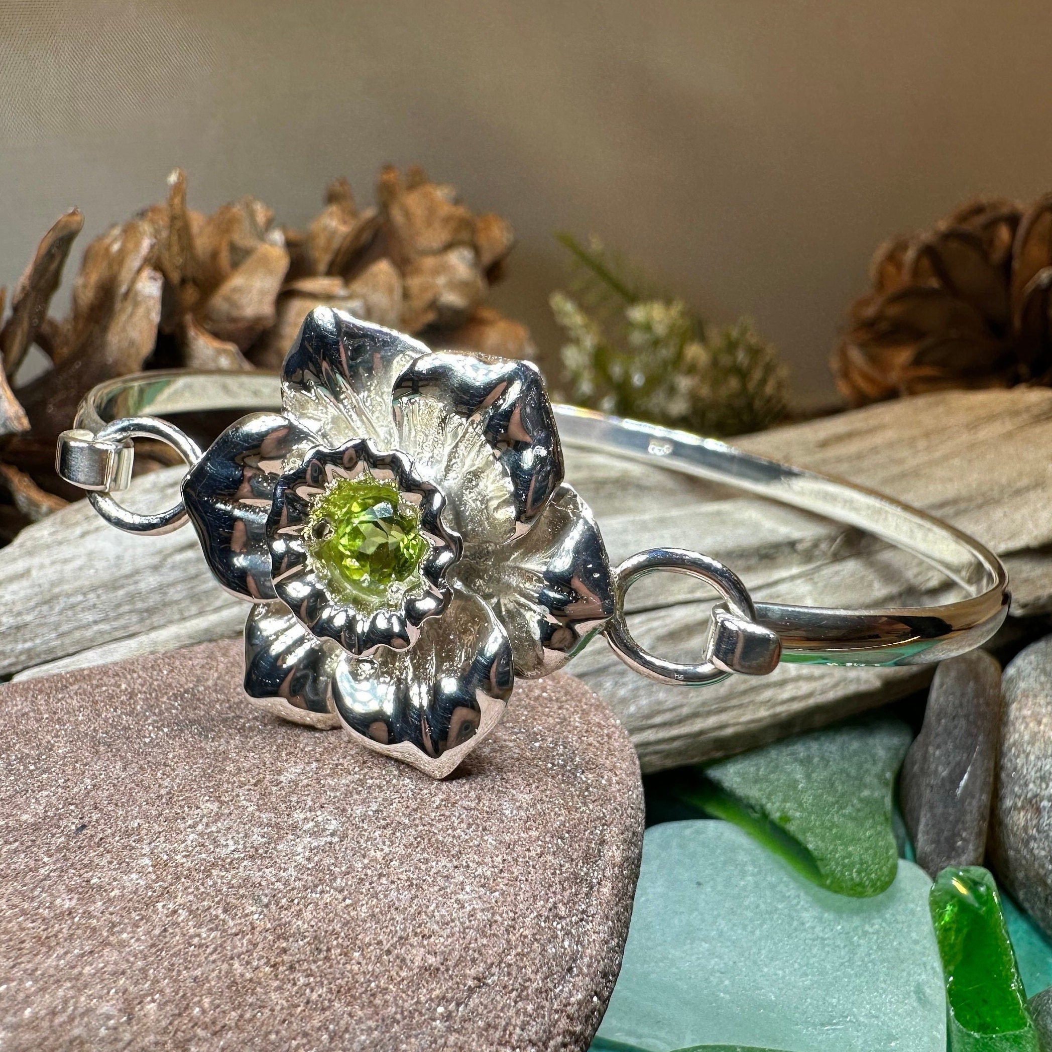 Welsh Daffodil Bracelet in Sterling Silver