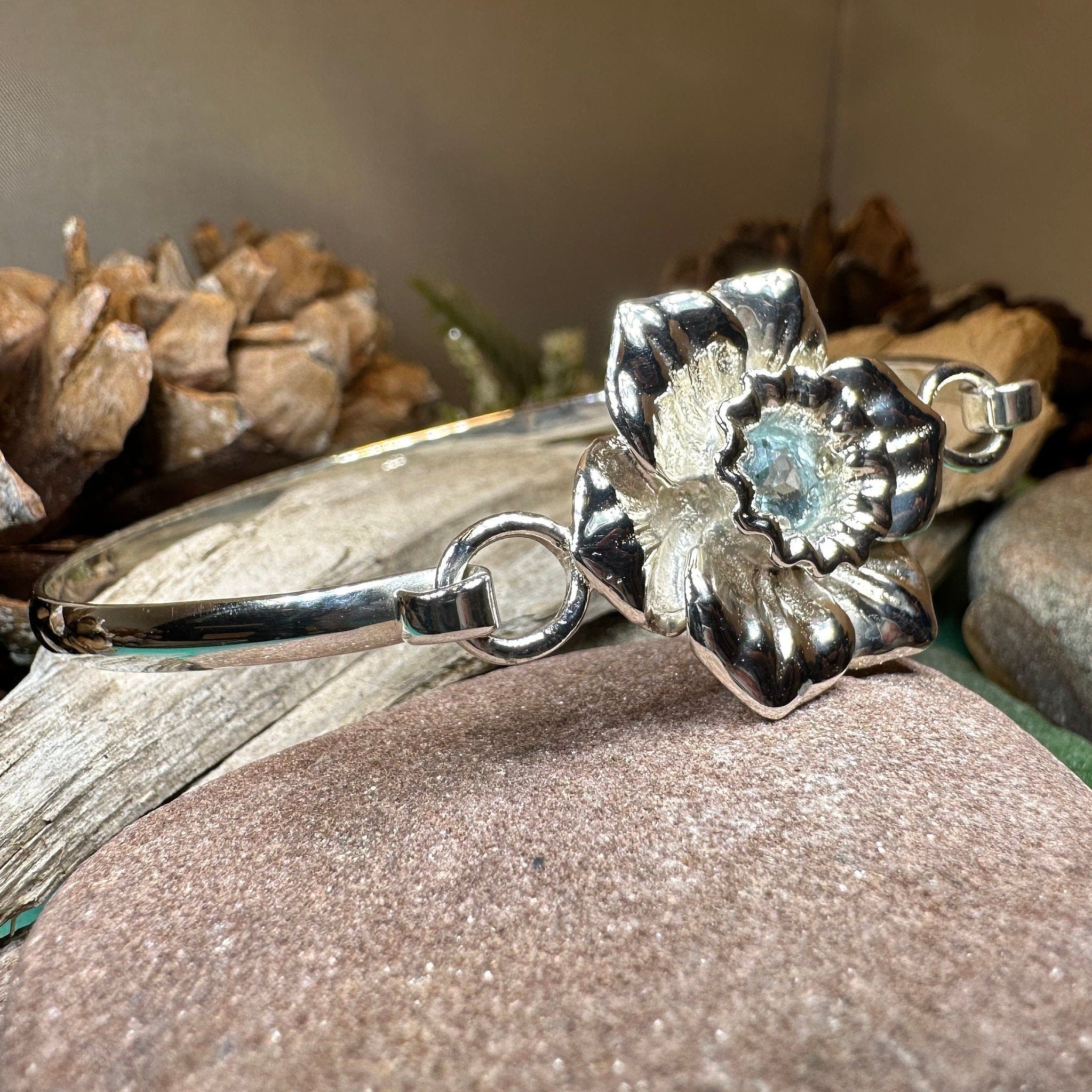 Welsh Daffodil Bracelet in Sterling Silver