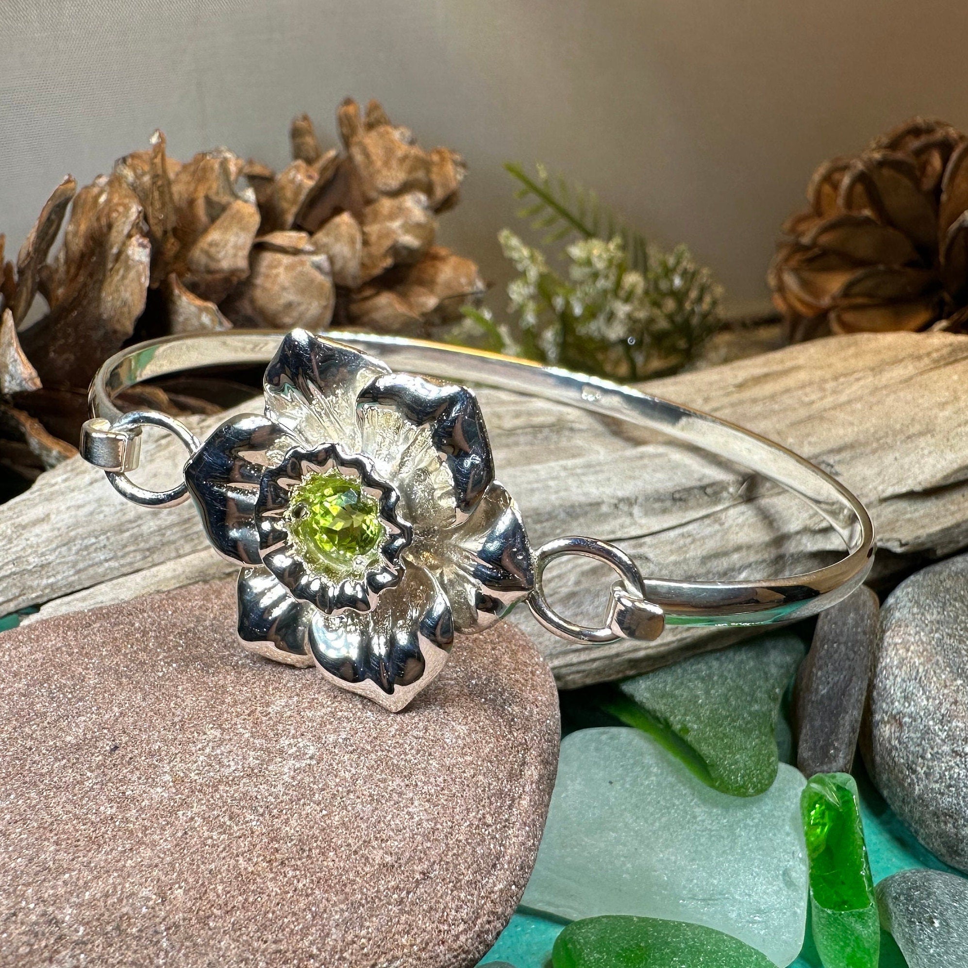 Welsh Daffodil Bracelet in Sterling Silver