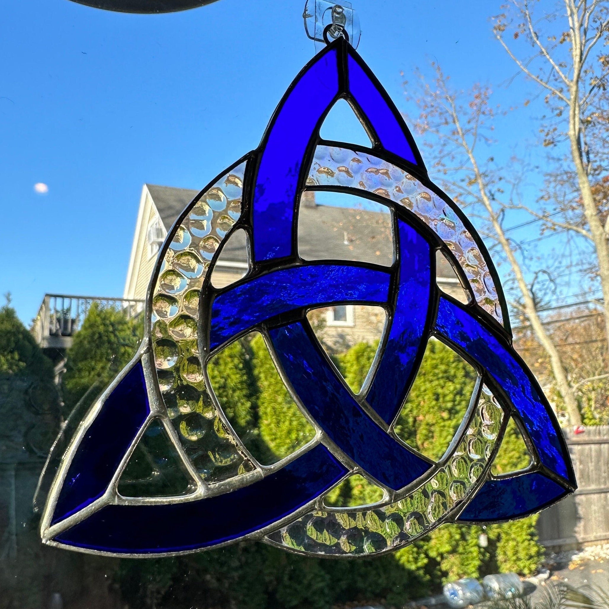 Trinity Knot Stained Glass Suncatcher