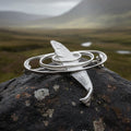Artisan Salmon of Knowledge Brooch in Sterling Silver
