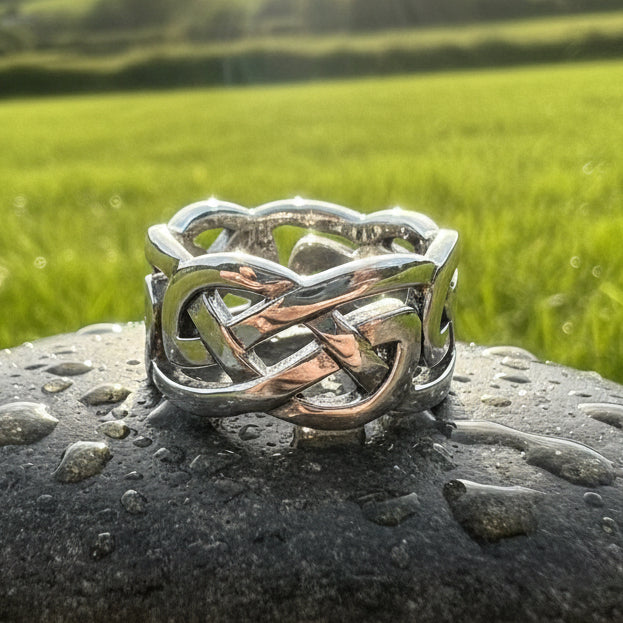 Classic Celtic Knot Ring in Sterling Silver