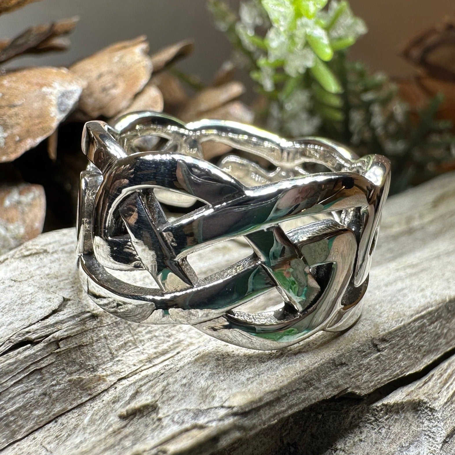 Classic Celtic Knot Ring in Sterling Silver