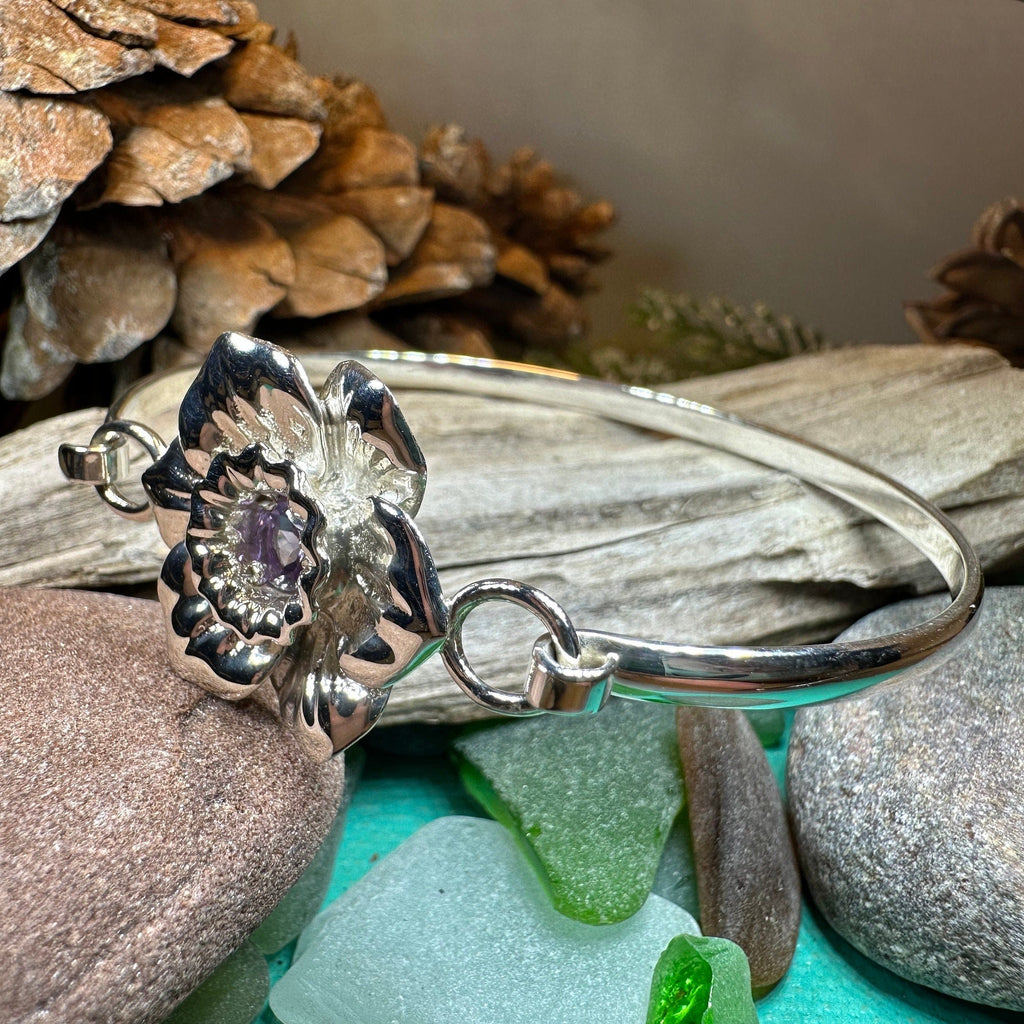 Welsh Daffodil Bracelet in Sterling Silver