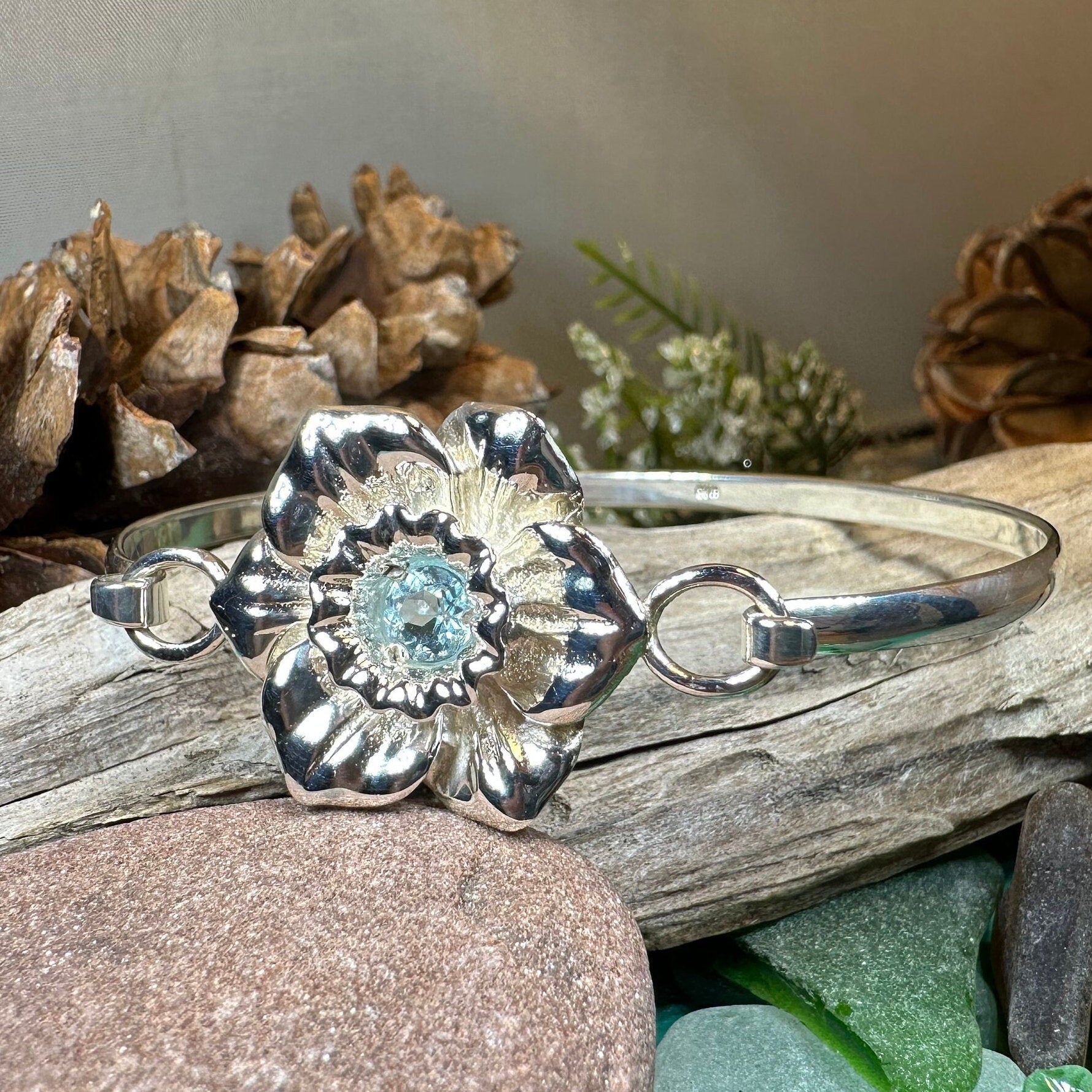 Welsh Daffodil Bracelet in Sterling Silver