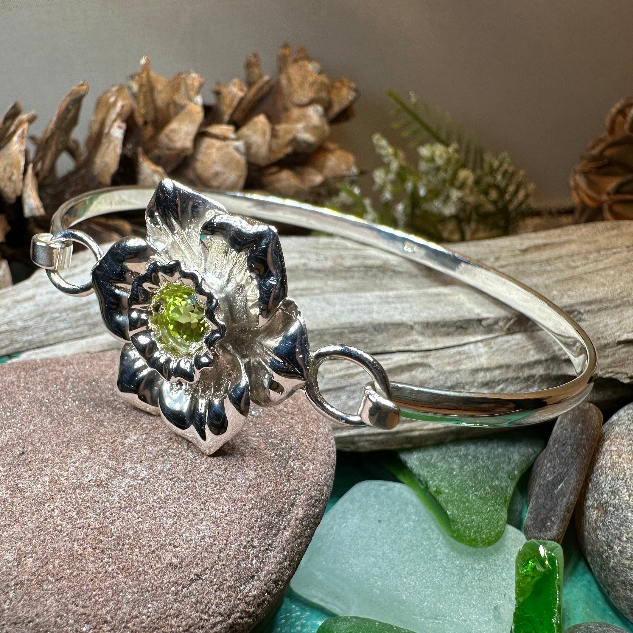 Welsh Daffodil Bracelet in Sterling Silver