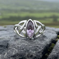 Pink Celtic Trinity Knot Ring