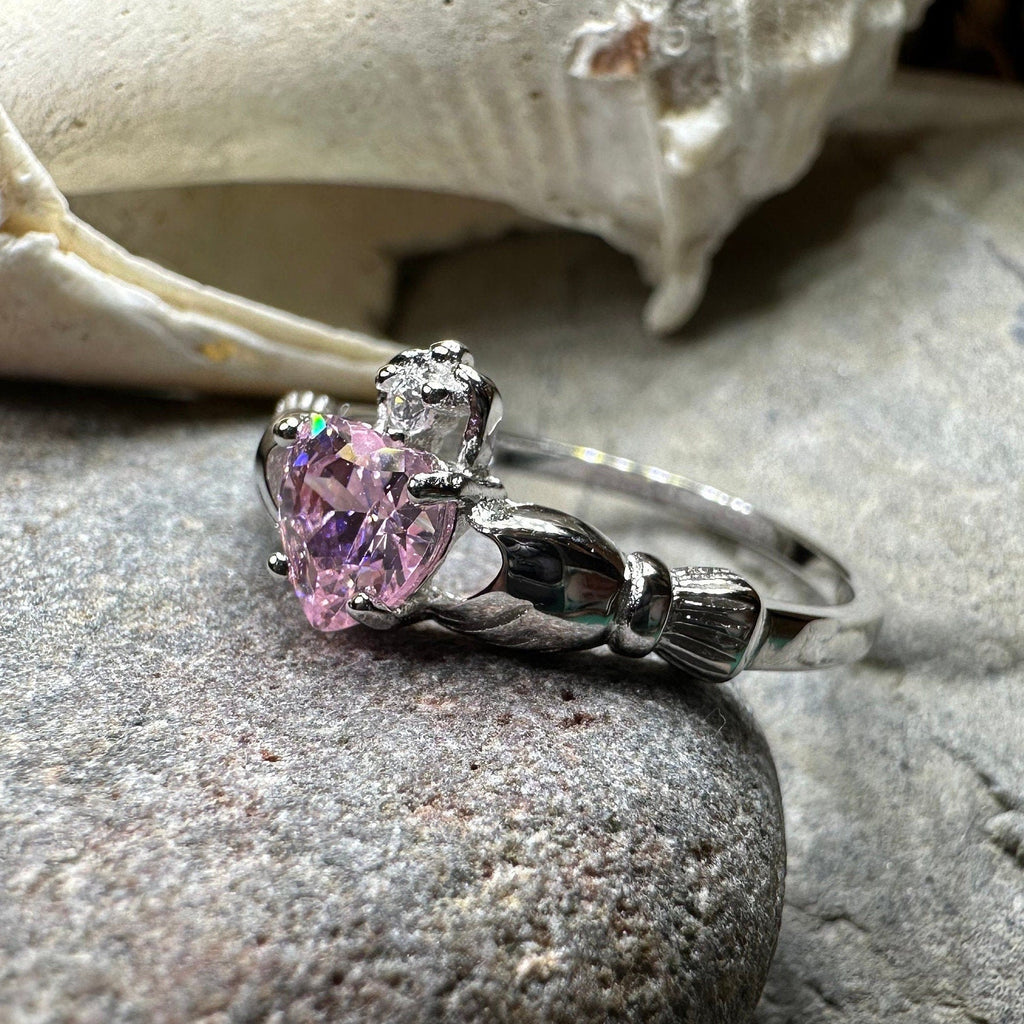 Petal Pink Claddagh Ring