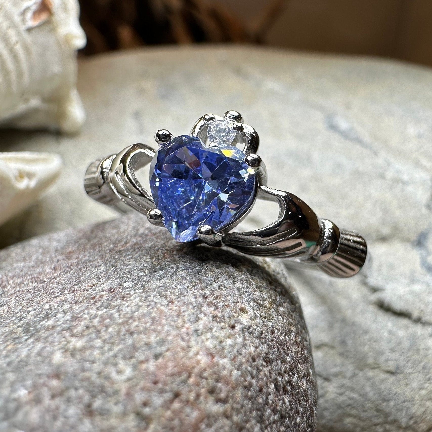 Lavender Claddagh Ring