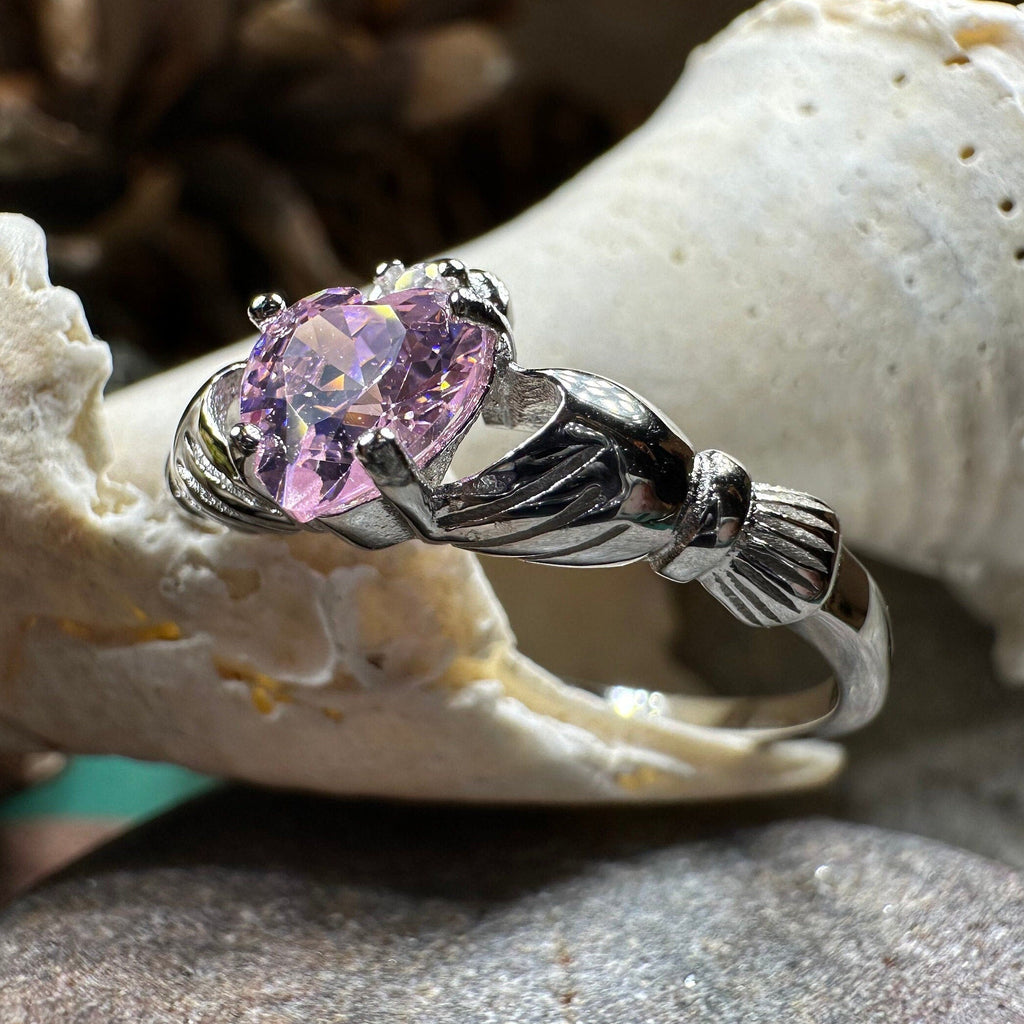 Petal Pink Claddagh Ring