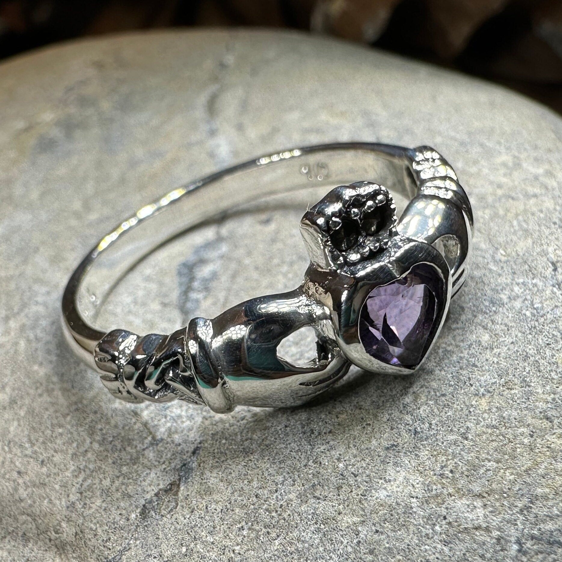 Eriu Marcasite Claddagh Ring