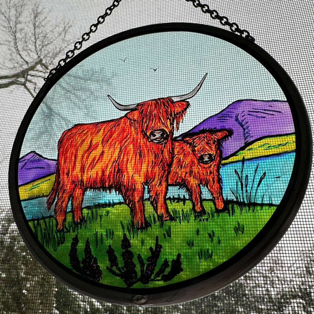 Scottish Highland Cow Suncatcher