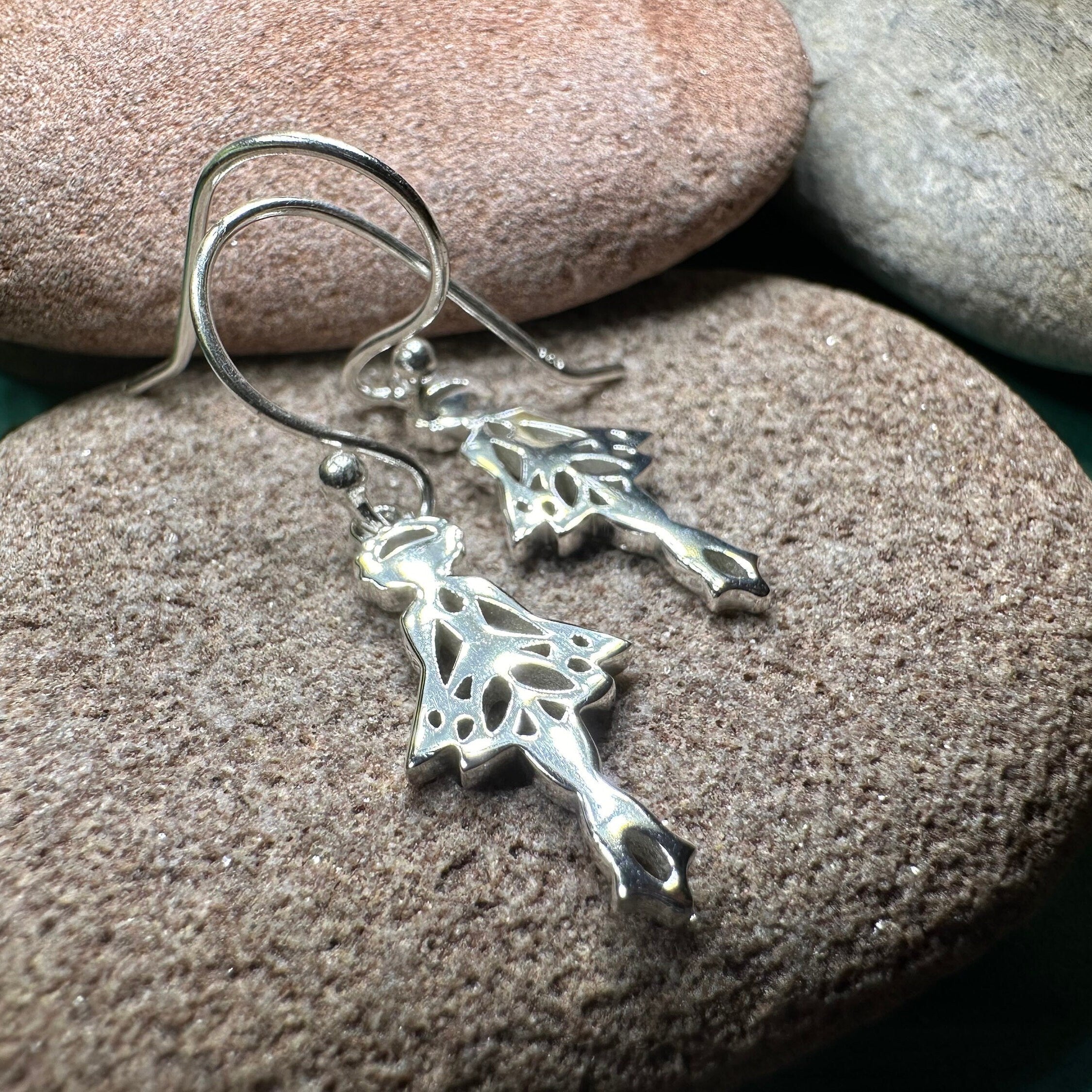 Irish Dancer Earrings in Sterling Silver