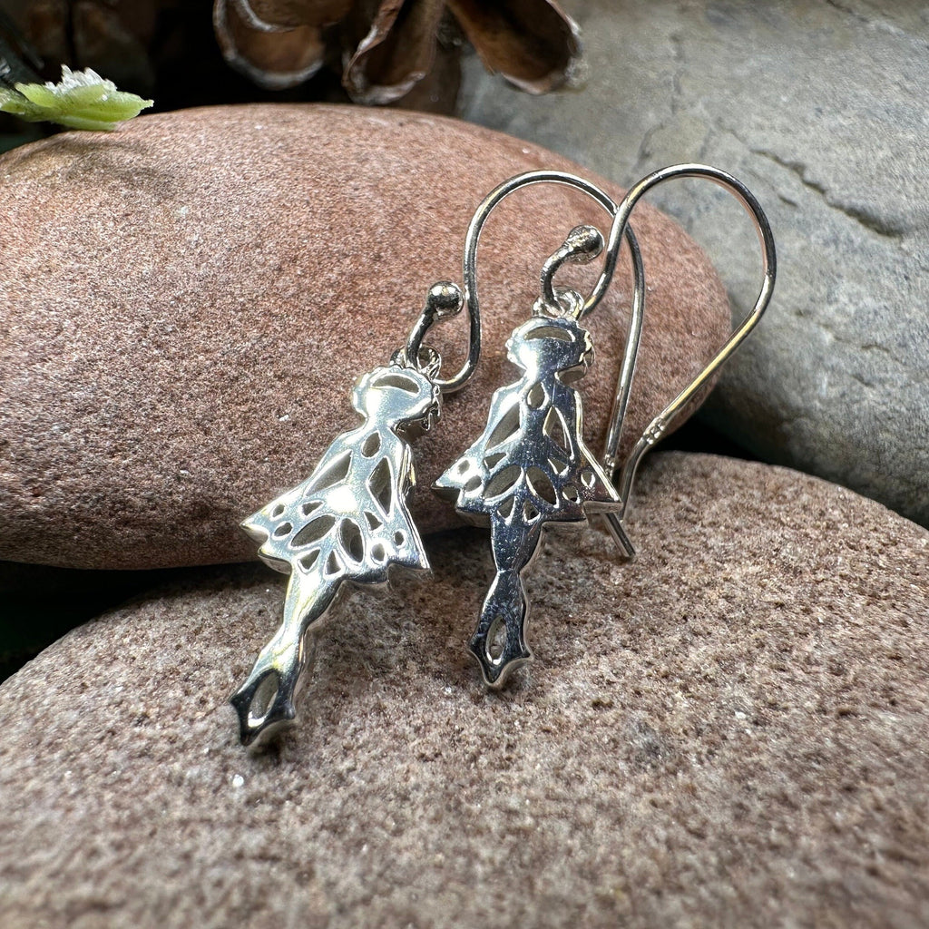Irish Dancer Earrings in Sterling Silver
