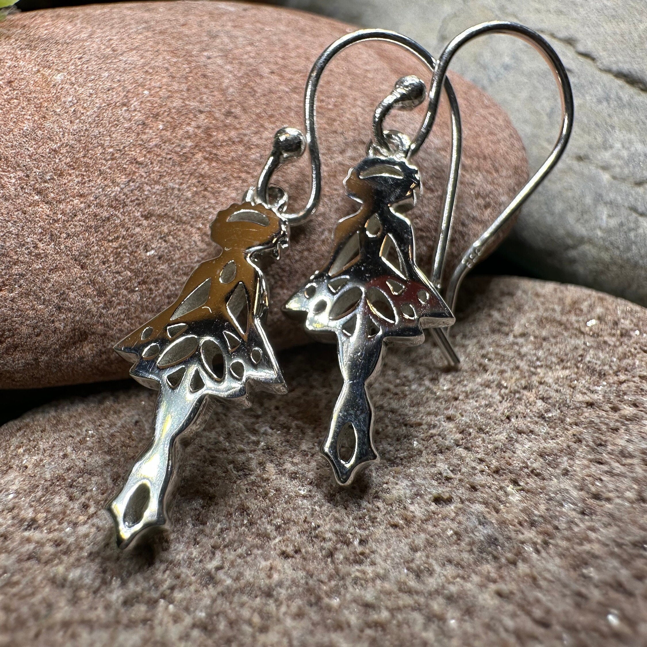 Irish Dancer Earrings in Sterling Silver