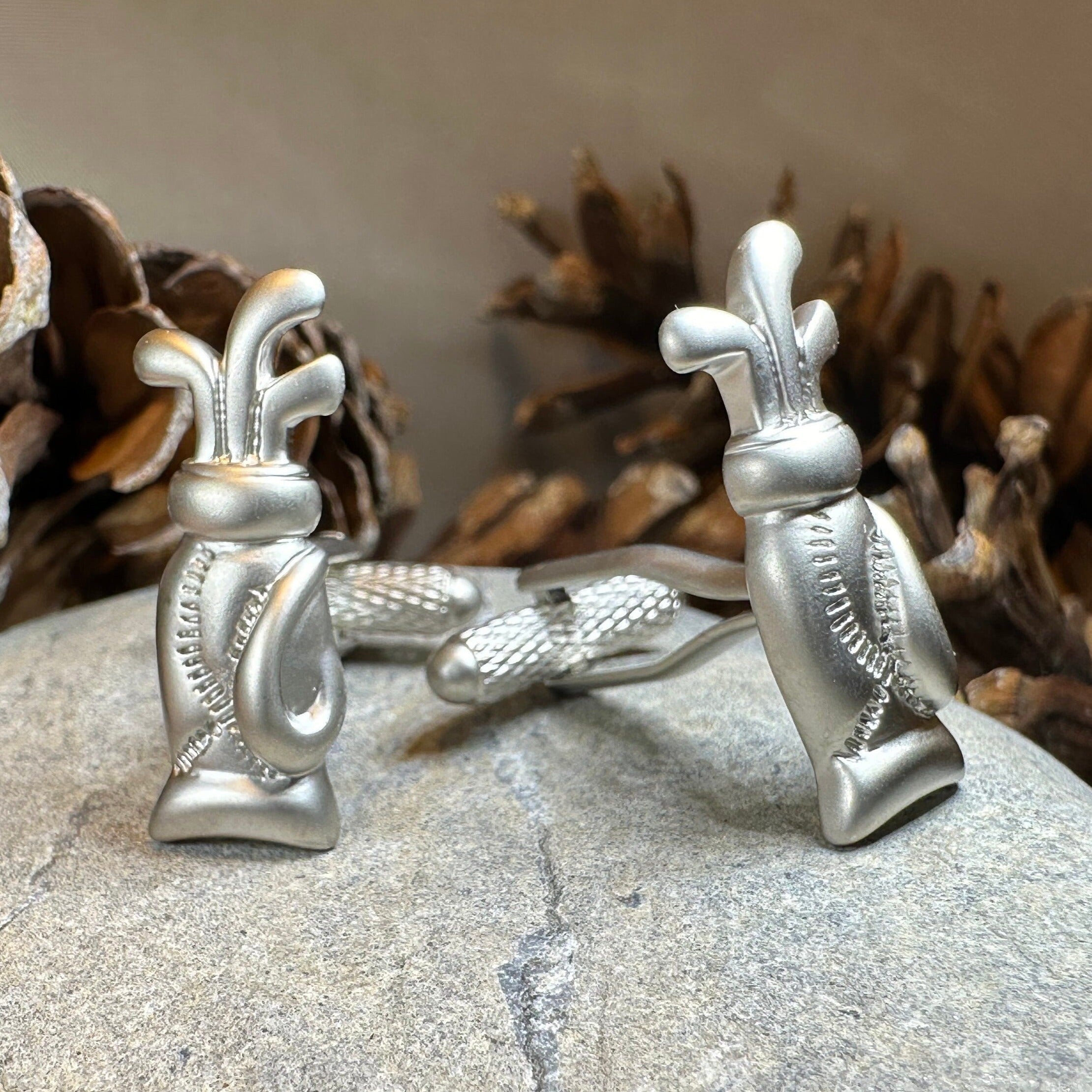 Golf Bag Cufflinks for Men